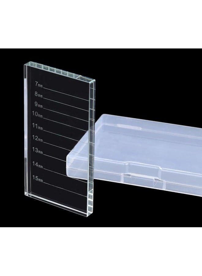 Eyelash Extension Crystal Pallet Lash Holder Tray Bigger Size with Storage Case 4.3x2.4 Inch,7-15 mm