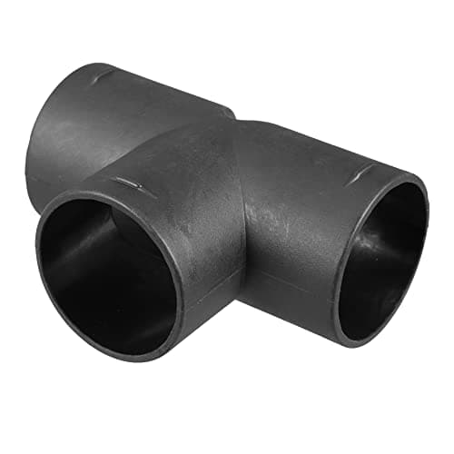 X AUTOHAUX 50mm T Piece Duct Air Ducting Connector Straight Air Heater Duct Joiner Connector Pipe Black