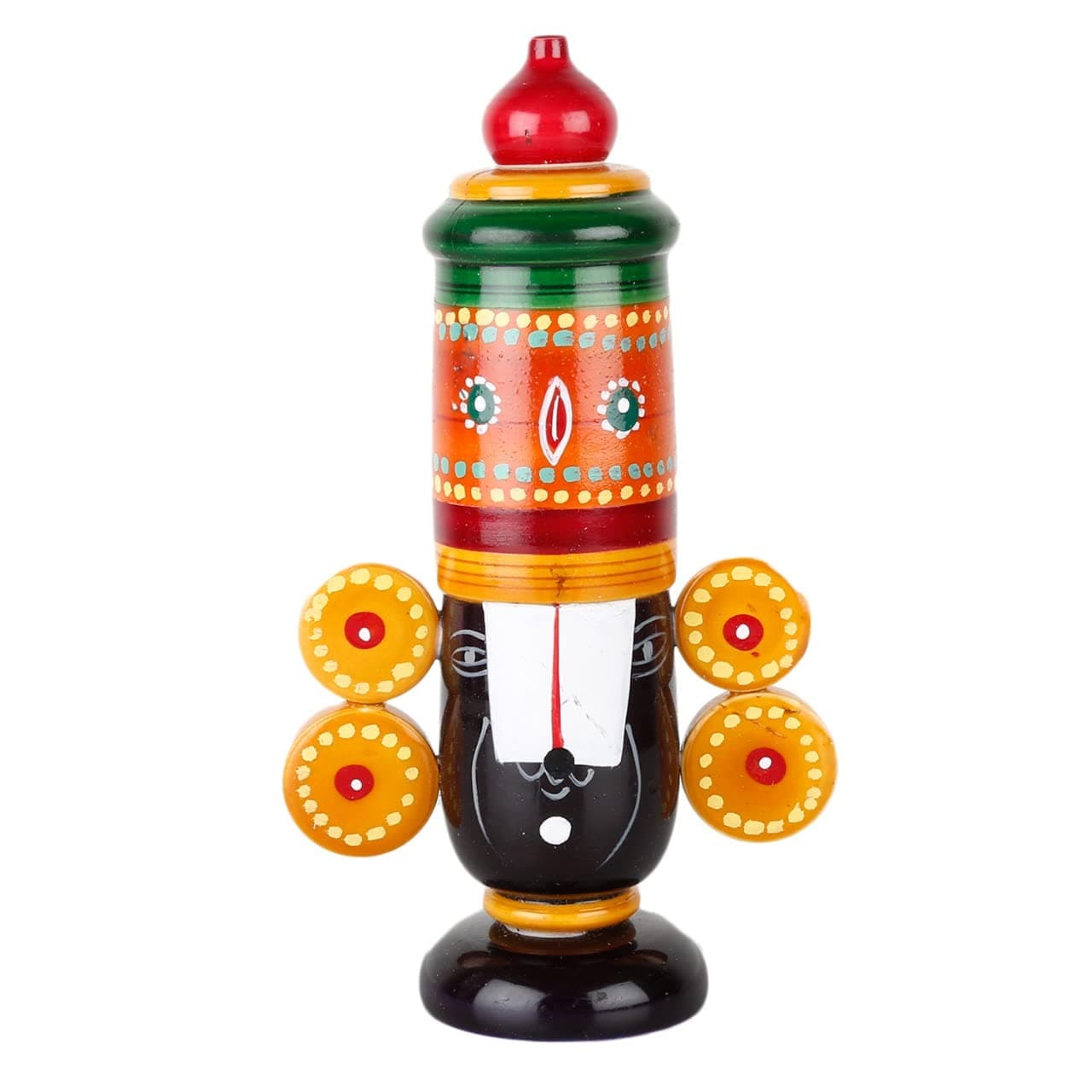 PALJJI HANDICRAFTS Kondapalli Lord Balaji Idols Monuments Lord Statue Size 9 Inch Home Decor Gift