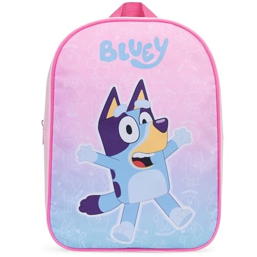 Get Trend Bluey Mini Backpack Kids Toddlers 13x9” Rucksack Kindergarten Bag Preschool Sports Travel Backpacks 3+ Gifts for Kids (Pink Bluey)