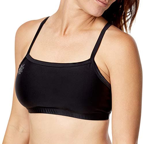 UV SKINZ Women’s Swim Bra with UPF 50+ Sun Protection – Modest Swimsuit Top, Swim Bra for Under Swimsuit - Black - 2XL