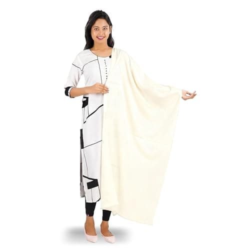 Happy Bunny Pure Cotton Dupatta for Women (2.5m) Soft, Lightweight, and Breathable Skin Chunni, Versatile Solid Color Stole for Everyday Styling and Festive Outfits