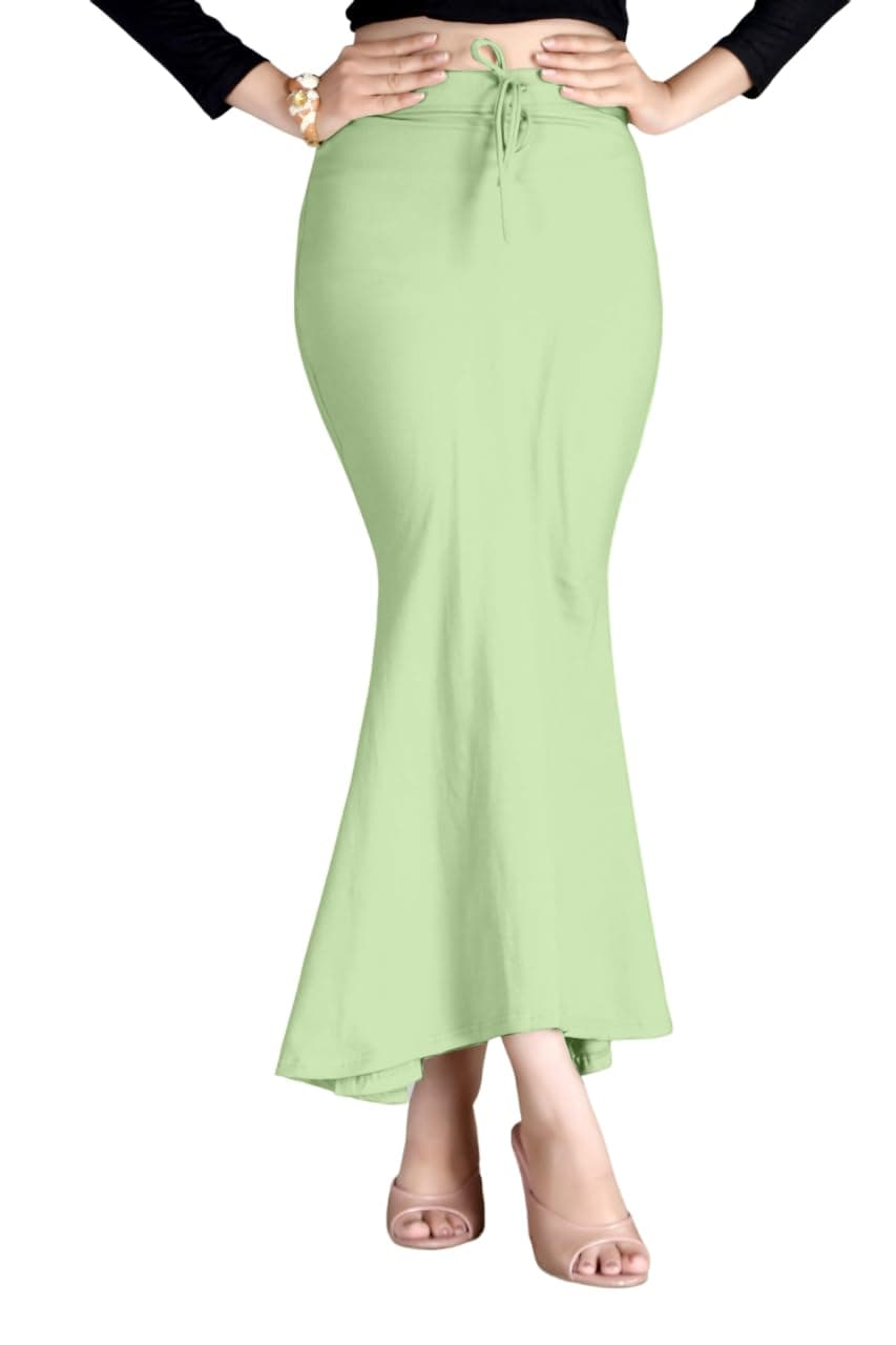 ALYNE Women's Saree Shapewear Petticoat, Women's Saree Shapewear Petticoat for Comfortable Draping for Women Pista