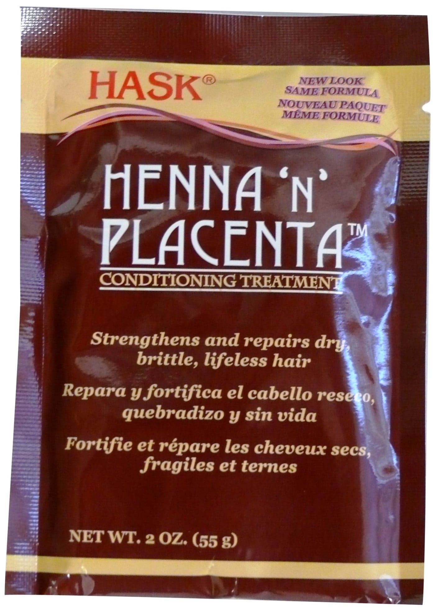 HASK Pks Henna Placenta 2 Ounce Conditioning Treatment 12 Pieces 59ml