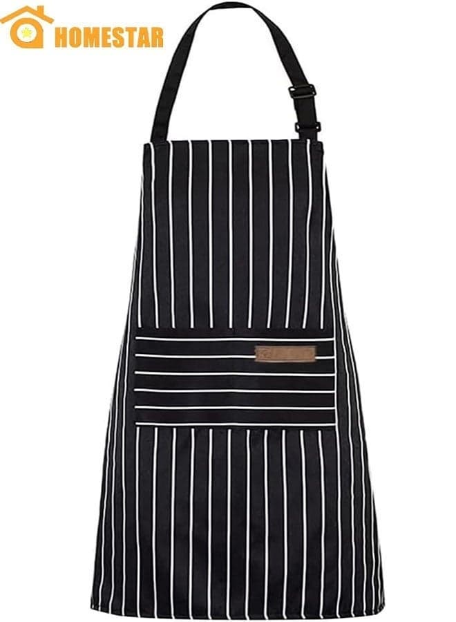 Canvas Work Apron, Full Body Workwear Apron with Adjustable Straps and Large Pockets for Men and Women, Shop Apron, Wood Working Gits