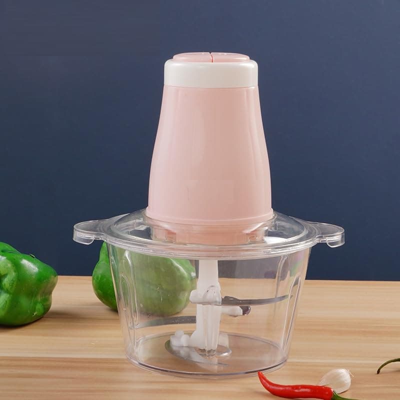 VBM ABS Meat Grinder Household Meat Grinder 2Speed 250W Meat Grinder Electric MultiFunctional Small Meat Grinder Food Processing Mixer 2L Electric Mini Food Chopper Food Processor