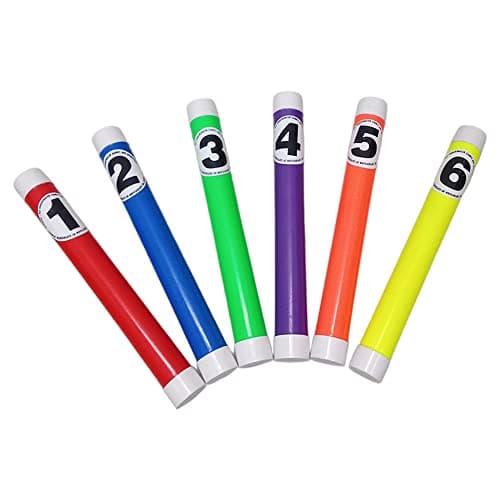 Fitfix® Multicolor Swim Pool GameToy Diving Sticks/Underwater Swimming Diving Pool Toy Training Dive Toys Pool Diving Sticks Swimming Pool Stick Set for Teens Learning to Swim in Vibrant 6 Colors