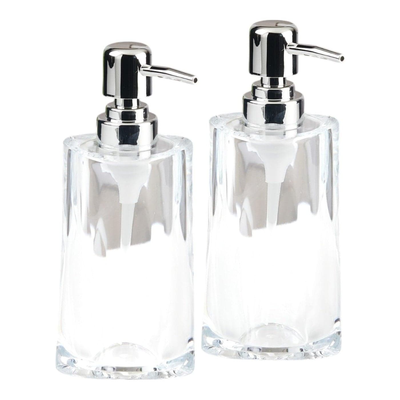 Acrylic Soap Dispenser for Bathroom handwash refillable Pump Bottle for Kitchen Hand wash Basin Set of 2 Transparent Brown 11935