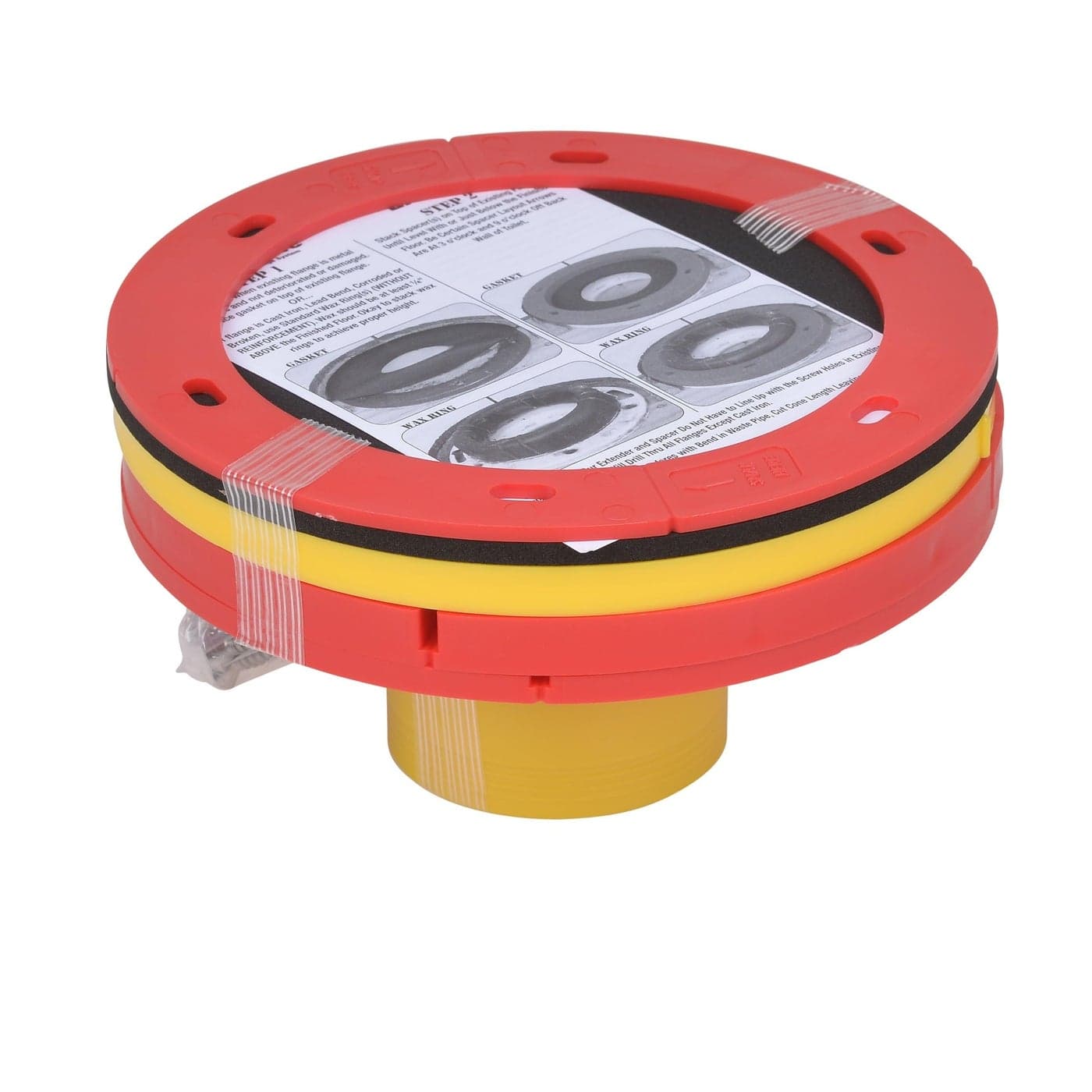 Oatey 43401 SetRite Toilet Flange Extender Kit 14 1 Red Yellow