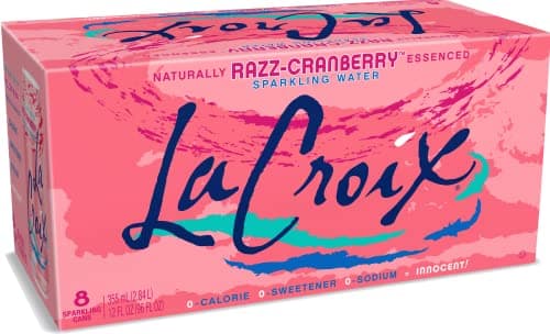 La Croix Sparkling Water CranRaspberry 96 Ounce Pack of 8