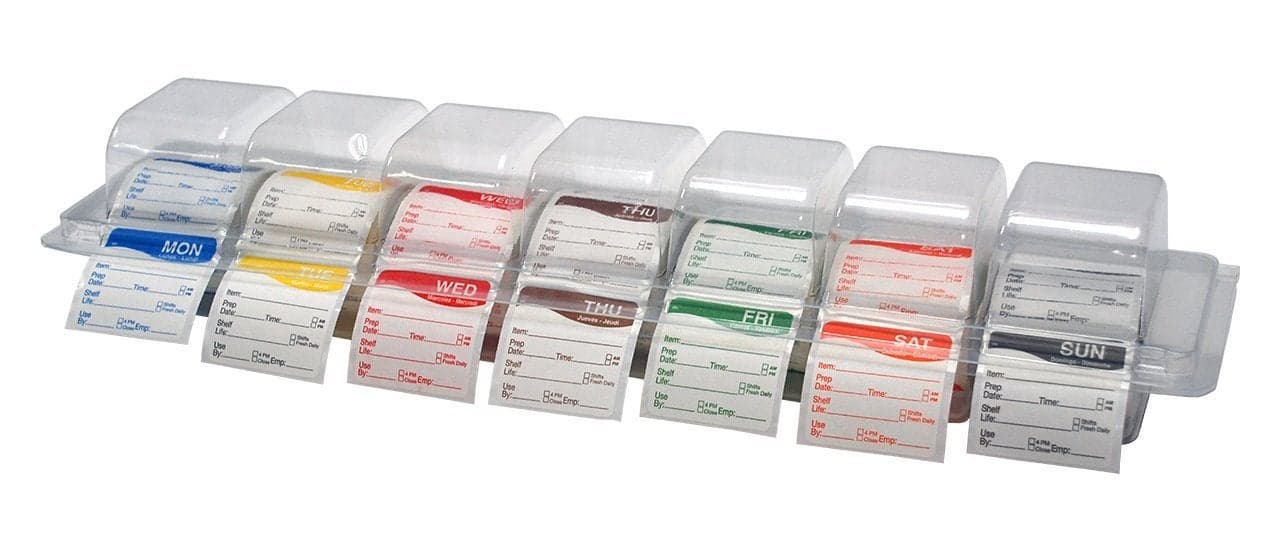 DayMark Day of the Week 2 Square Dissolvable Labels MondaySunday Label Dispenser Included 1750 labels