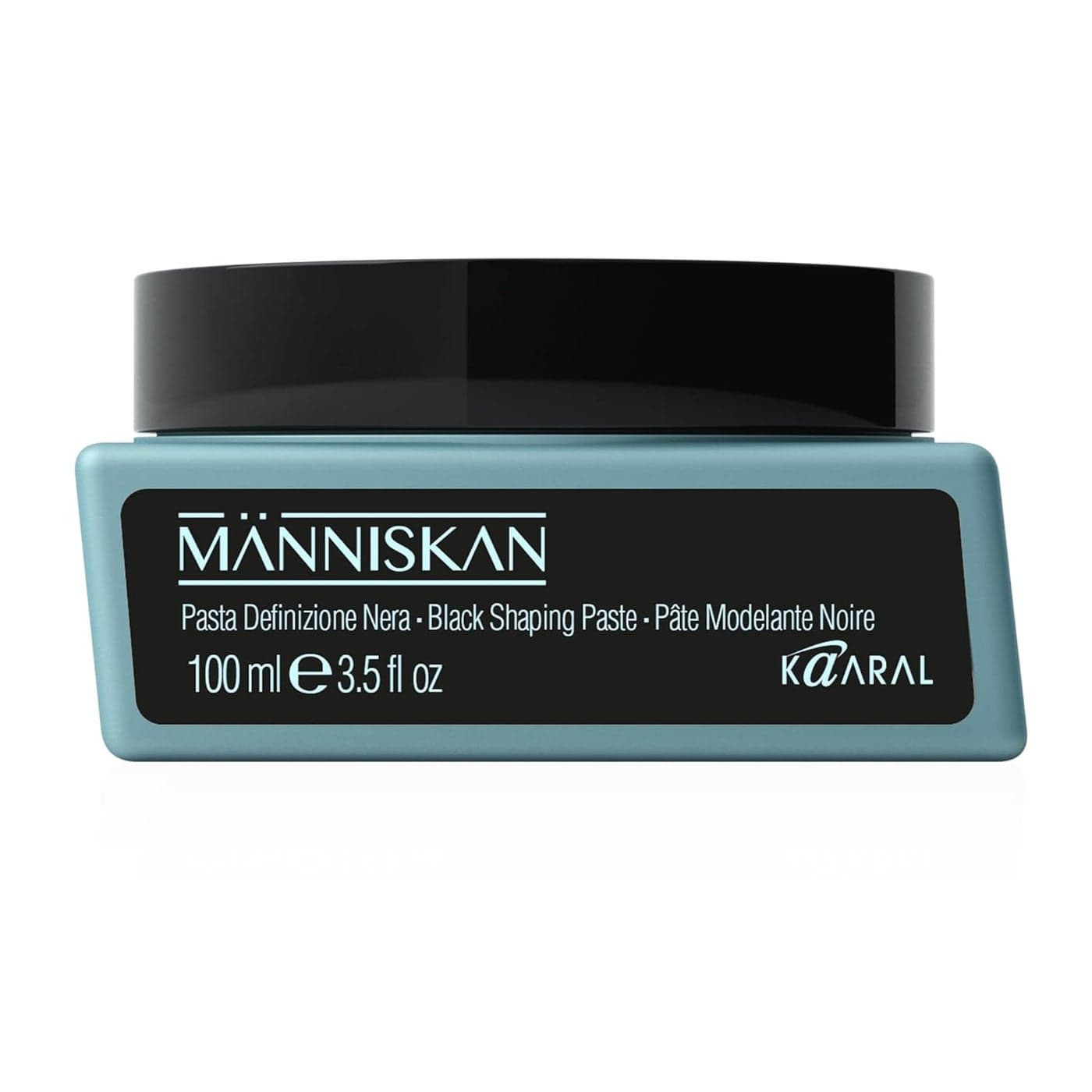Mnniskan Black Shaping Paste 100ml Modeling Paste for Hair with Black Carbon and UV Protection