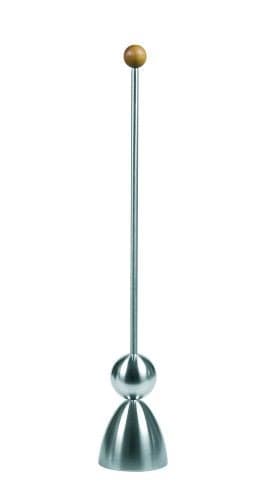 The Original Clack Egg Opener - German Engineered Stainless Steel Egg Topper - Premium Quality Egg Accessories (Wooden Top)