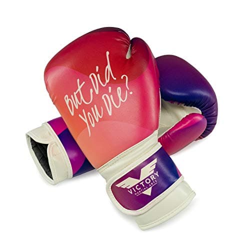 Victory Martial Arts Womens Cardio Kickboxing Boxing GlovesPunching Bag Gloves 10 oz But Did You Die