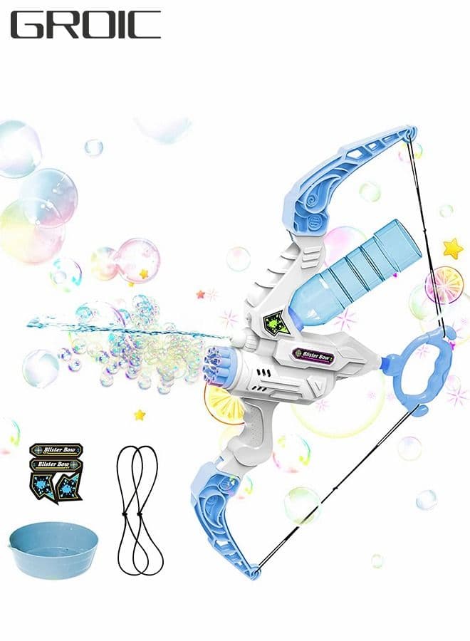 2 in 1 Archery Bubble Water Gun Toy with Bow and Arrow-Water for Kids-Gatling Gun-Gift Boys Girls Summer Pool Beach Outdoor