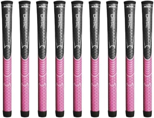 Winn DriTac Undersize GrayPink 9 Piece Golf Grip Bundle