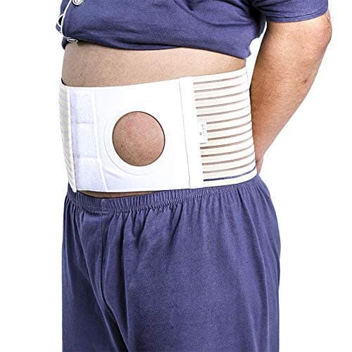 Ostomy Belt Colostomy Belt (Hole 3.14") Medical Stoma Support Ostomy Hernia Belt Ostomy Hernia Belt Stomach Truss Binder with Compression Support (L: 41.34''-45.28'')