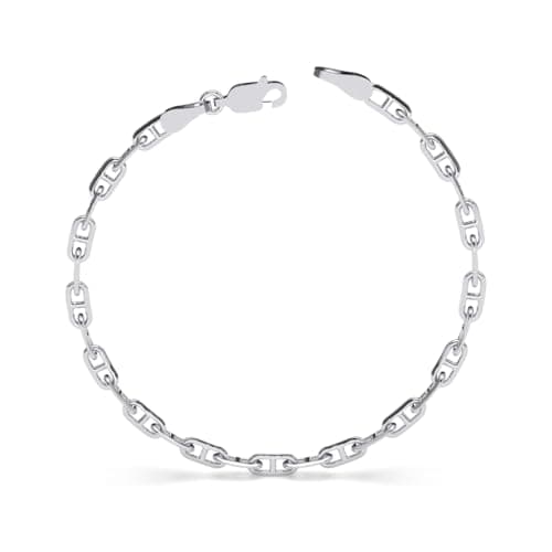Clara Pure 925 Sterling Silver Soren Men Bracelet in 8 inches | Gift for Men and Boys| With Certificate of Authenticity and 925 Stamp