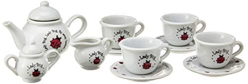 Schylling Ladybug Porcelain Tea Set White