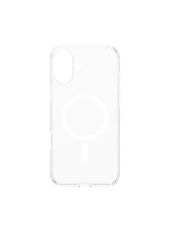PanzerGlass CARE FlagShip MagSafe Case for Apple iPhone 16 Plus 6.7" 2024| 15-Ft Drop Protection, Anti-Yellowing, Slim Profile, Raised Camera Bezel, MagSafe Compatible - Clear / White