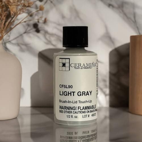 Ceramifix .5 oz Light Gray Touch up Paint for Tile, Appliances and More