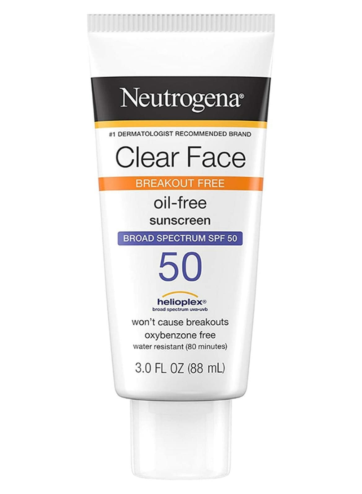 Clear Face Oil Free Sunscreen 3Fluid Ounce