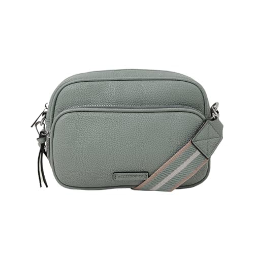 Accessorize London Women's Blue Double Zip Camera Bag
