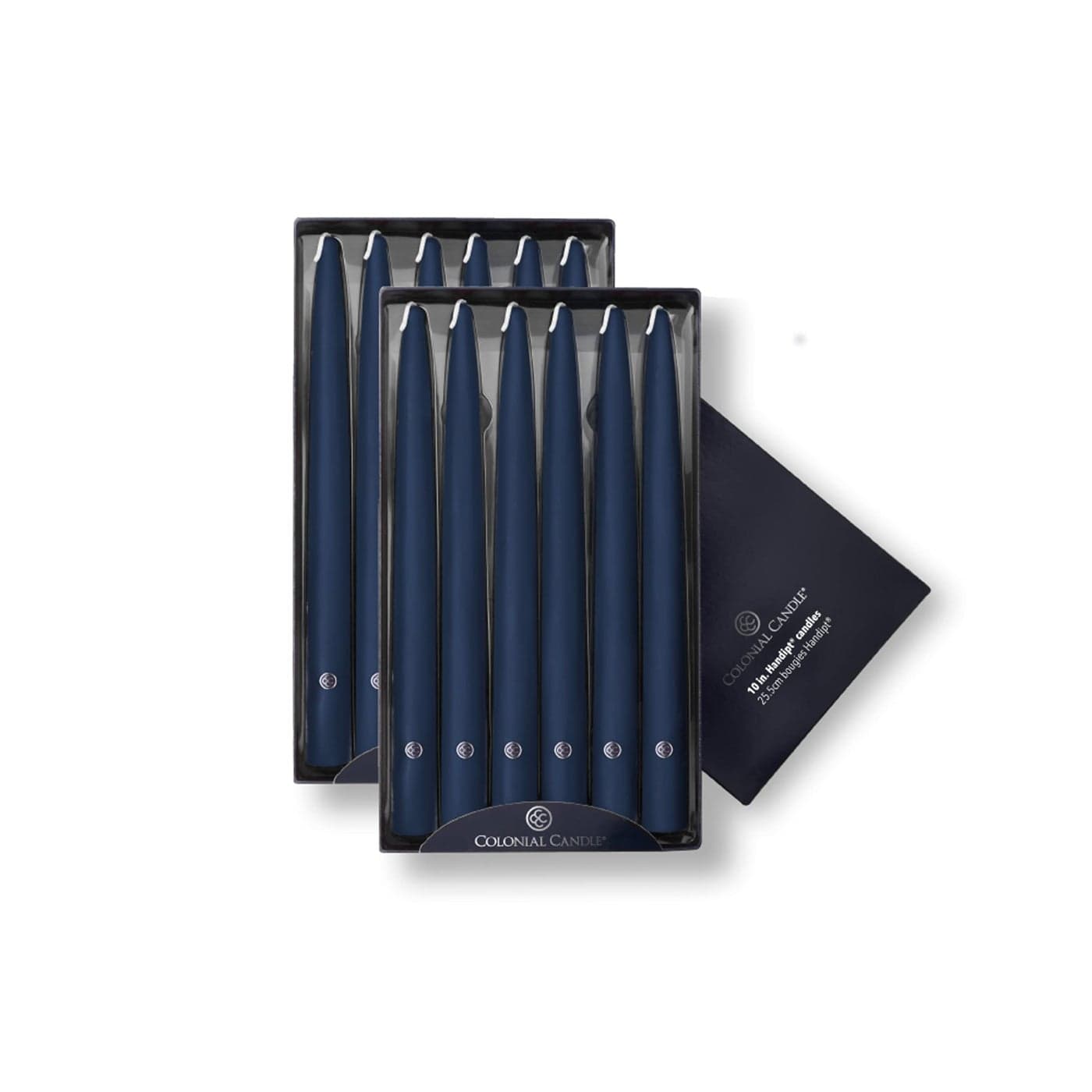 Colonial Candle NAA101479 Unscented Taper Candles 10 in Blue
