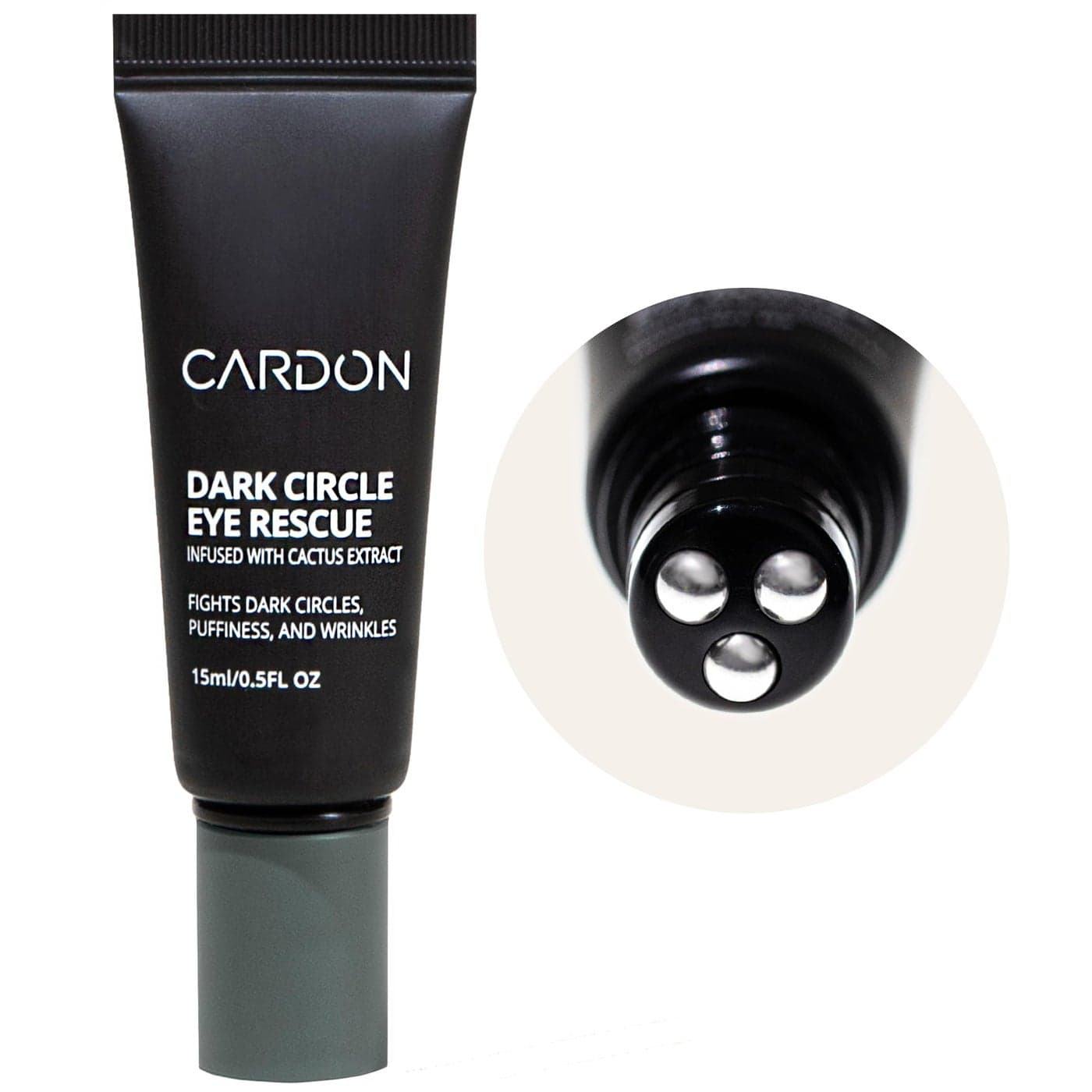 Cardon Dark Circle Rescue for Men and Women Under Eye Roller Eye Stick Massager for Puffy Eyes Dark Circles Bags Wrinkles Made with Peptides Niacinamide Hyaluronic Acid