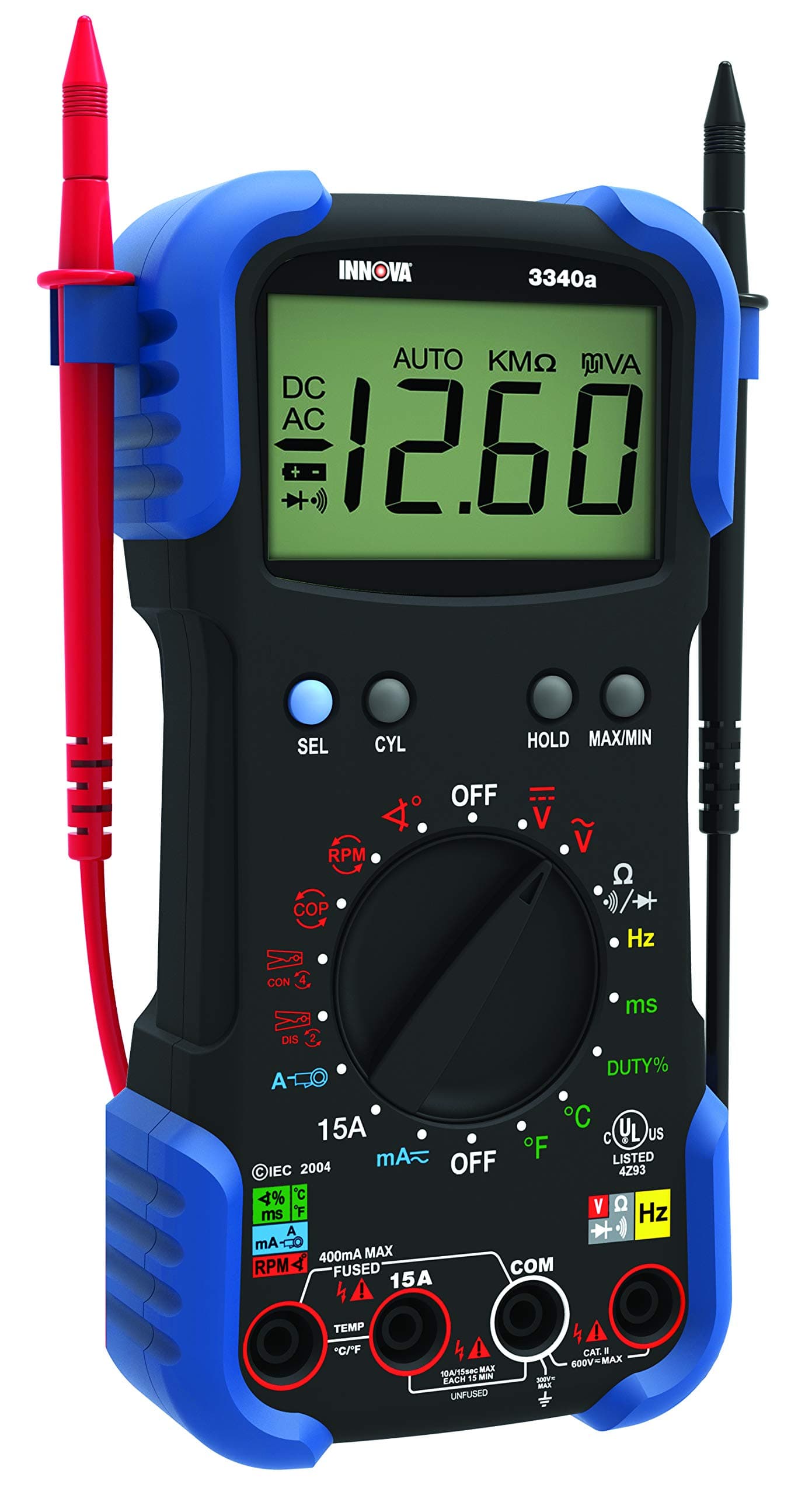 Innova 3340 Professional Automotive Digital Multimeter Black