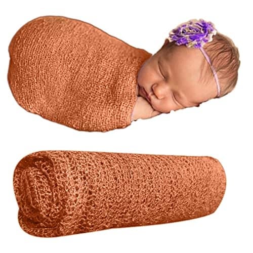 BabyMoon Baby Photography Props Stretch Without Wrinkle, Breathable Blanket Swaddle Wrap
