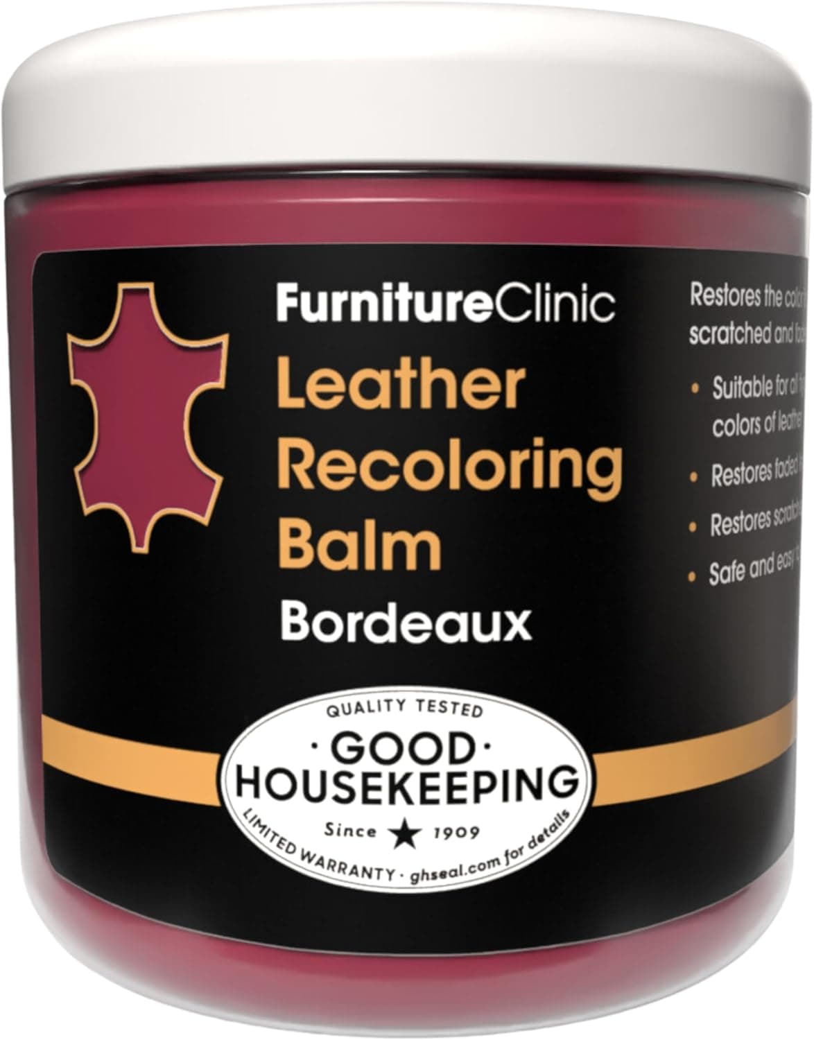 Furniture Clinic Leather Recolouring Balm - Bordeaux