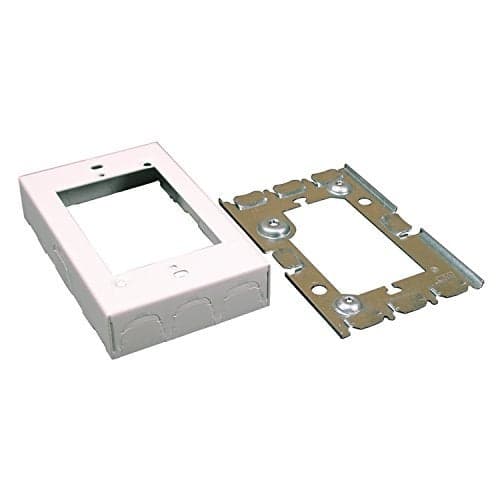 Single Gang Extension Box Color White