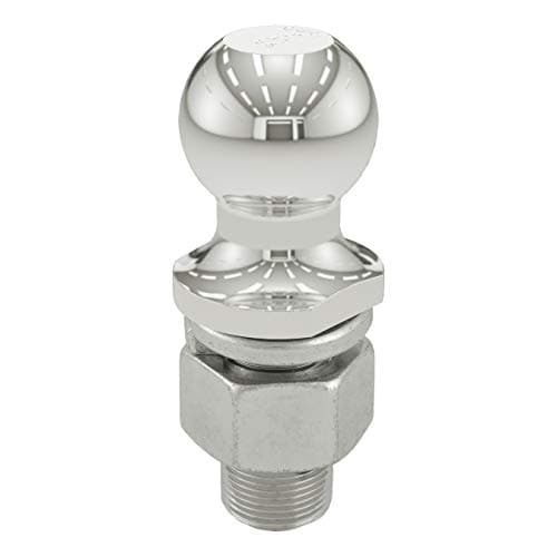 CURT 40056 Stainless Steel Trailer Hitch Ball 10000 lbs 2Inch Diameter 114 x 258Inch Shank Metallic