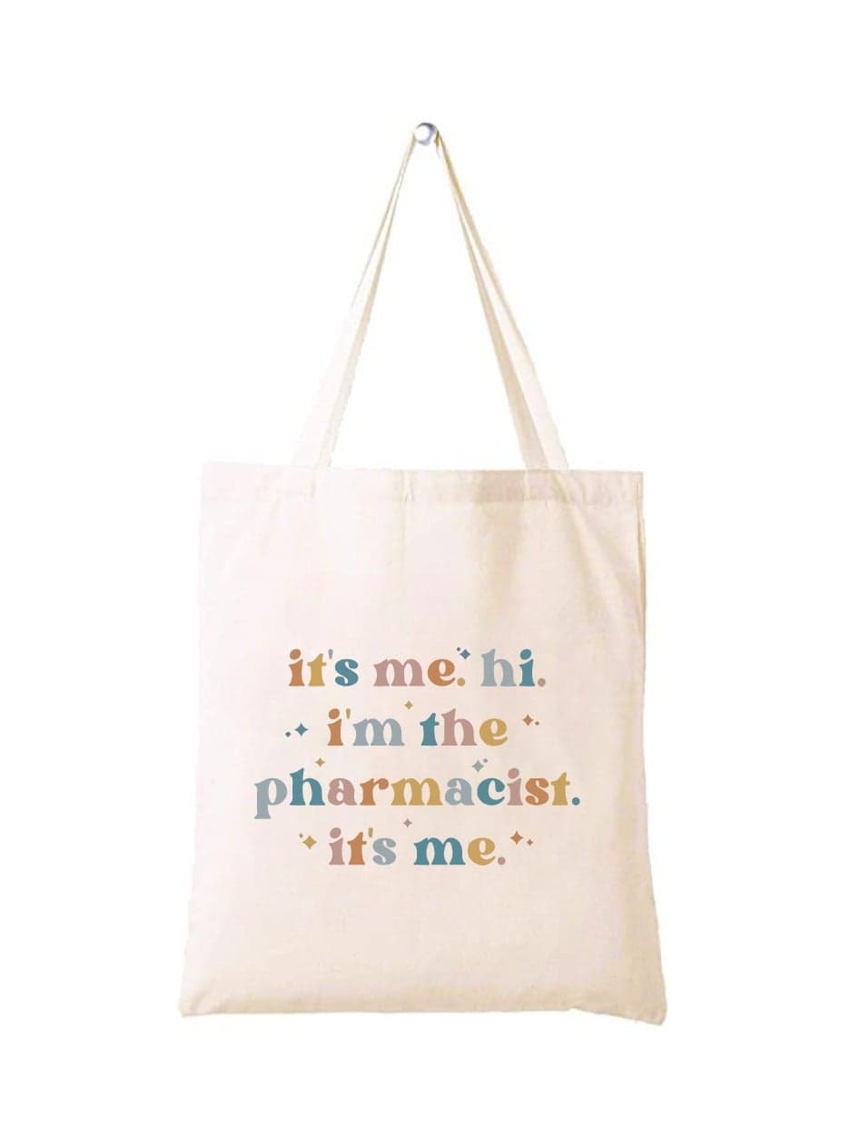 Pharmacist Day Appreciation Canvas Tote Bag - Celebrating the Pharmacists Day - Shopping and Party Bag for Pharmacist Students - Teachers