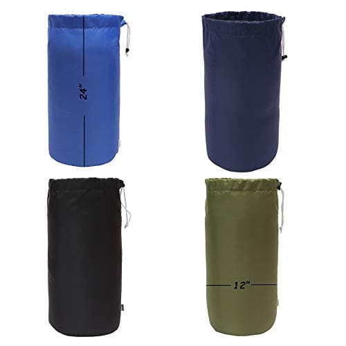 Augbunny Durable Drawstring Water Resistant Dust Flap Stuff Sack Bag 4-pack