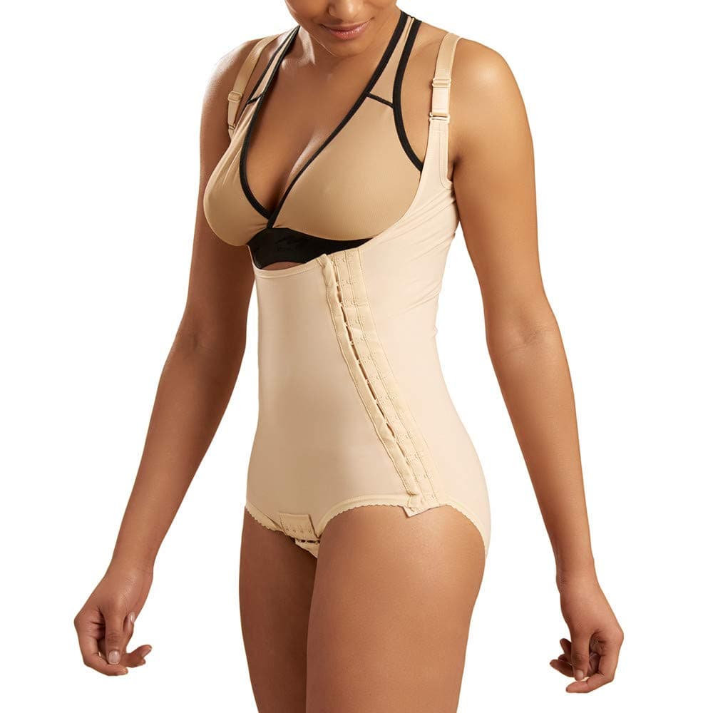 MARENA SFBHA Recovery PantyLength Postsurgical Compression Girdle HighBack Adjustable Bikini Length Small Beige