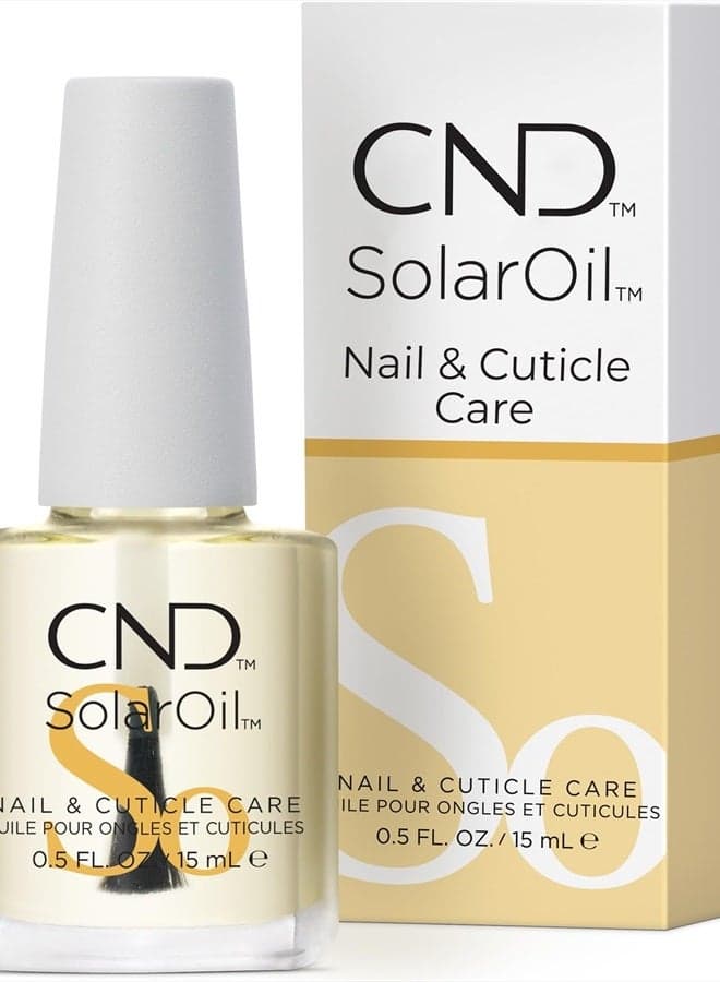 SolarOil Cuticle Oil, Natural Blend Of Jojoba, Vitamin E, Rice Bran and Sweet Almond Oils, Moisturizes and Conditions Skin, Pack Of 1, 0.5 oz.