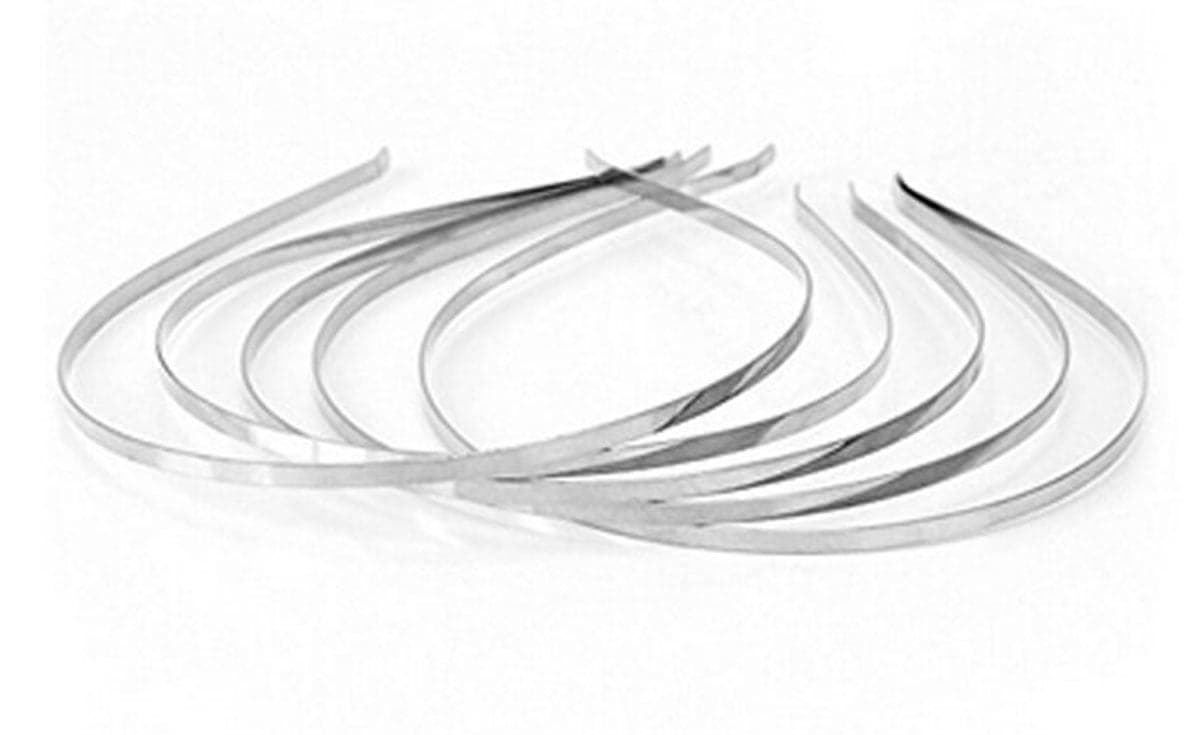 Suoirblss 20Pcs 5mm Metal Blank Headband Hair Band Accessories Alloy Hoop Hairband DIY Findings Headband Hair Accessories