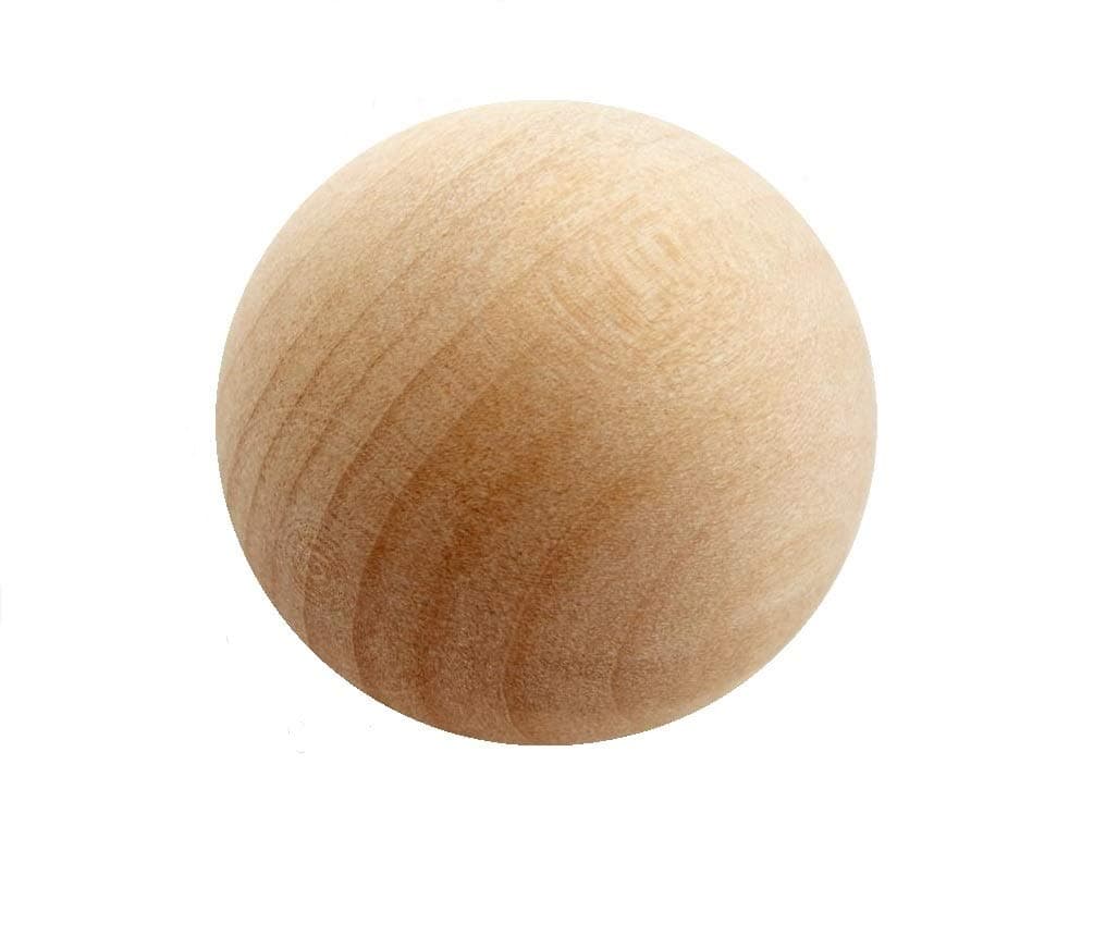Hygloss Products Inc Wood Unfinished Natural Wooden Ballfor Arts and Crafts2 Inches5 Pieces 2 12Inch 5 Pcs 9558