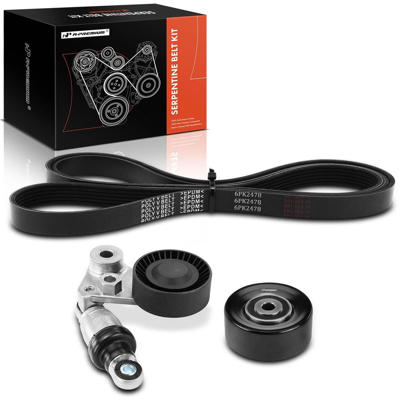 APremium Engine Serpentine Belt Drive Kit Compatible with Hyundai Kia Cars Sonata 20062010 Sorento Santa Fe Santa Fe XL Sedona Azera Veracruz Borrego Amanti 33L 35L 38L