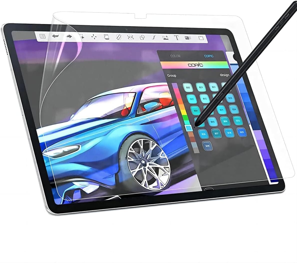 OJOS Paper Screen Protector for Samsung Galaxy Tab S10 FE Plus/ S10 FE+ 13.1 Inch 2025, Anti Glare PET Screen Protector Film Fit SM-X620/SM-X626, Write and Draw Like on Paper