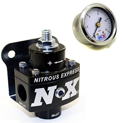 Nitrous Express 15952 Holley Fuel Pressure Regulator w/Fuel Pressure Gauge Holley Fuel Pressure Regulator
