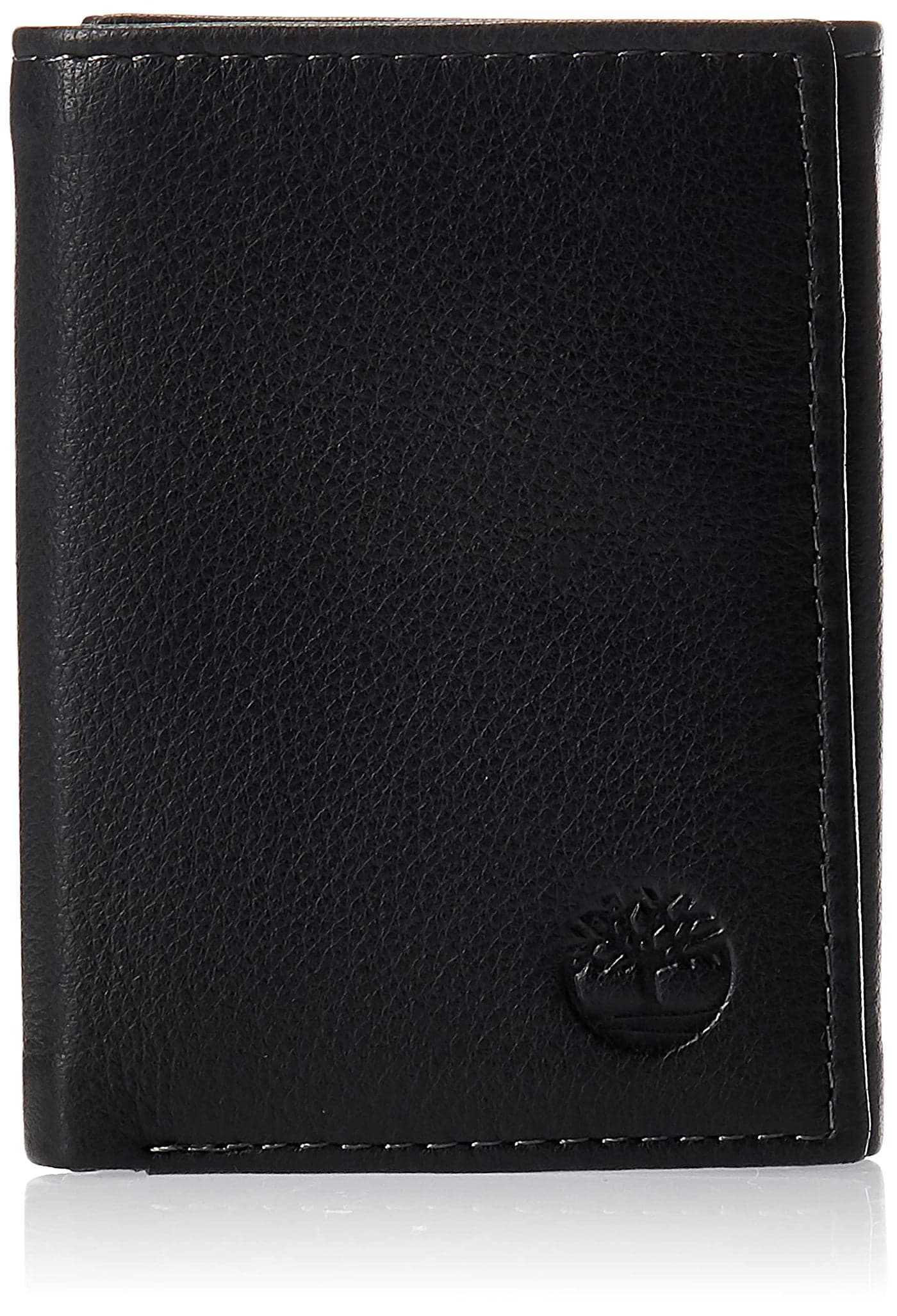 Timberland mens Leather Trifold With Id Window Wallet, Black, One Size US