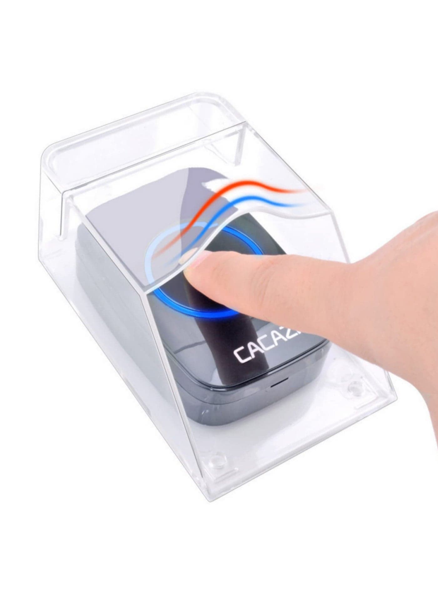 1Pc Waterproof Transparent Protective Cover For Wireless Doorbell Home Outdoor Doorbell Cover Household Doorbell Protection Shield Durable Weatherproof Bell Guard Safe Clear Case