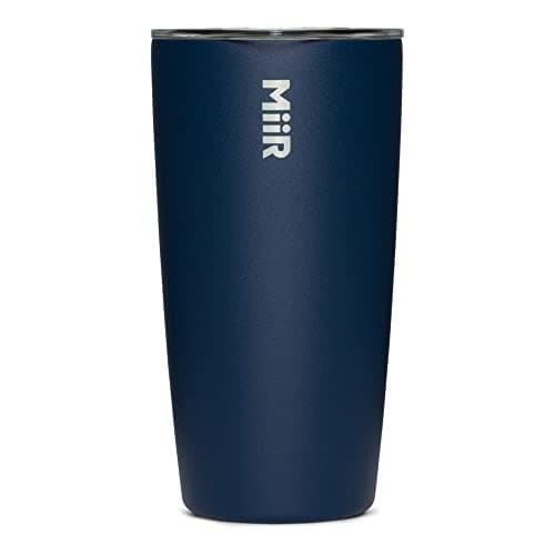 MiiR Tumbler, 16oz Insulated Stainless Steel with Press Fit Slide Lid – Splash Proof Design, Holds Hot & Cold Beverages, Stylish & Functional Cup Holder Compatible