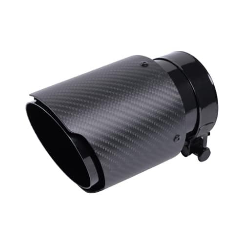 Carbon Fiber Exhaust Tip 3" Inlet to 4"Outlet, Universal Tailpipe 3 Inch Exhaust Muffler Tip (Matte)