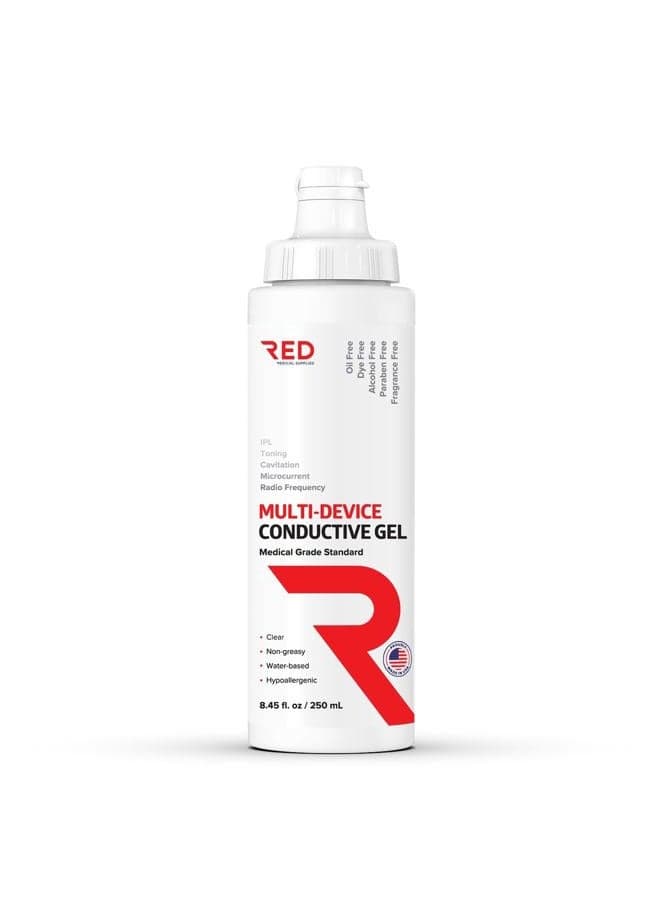 Ultrasound Gel for Doppler Blue, Non-irritating, Moisturizing 250 ml - Ultrasound Gel for Cavitation, Baby Doppler, Massage Gel, EMS - Water Based Gel, Fragrance Free, Alcohol Free (2 x 250ml, 8.5 oz)