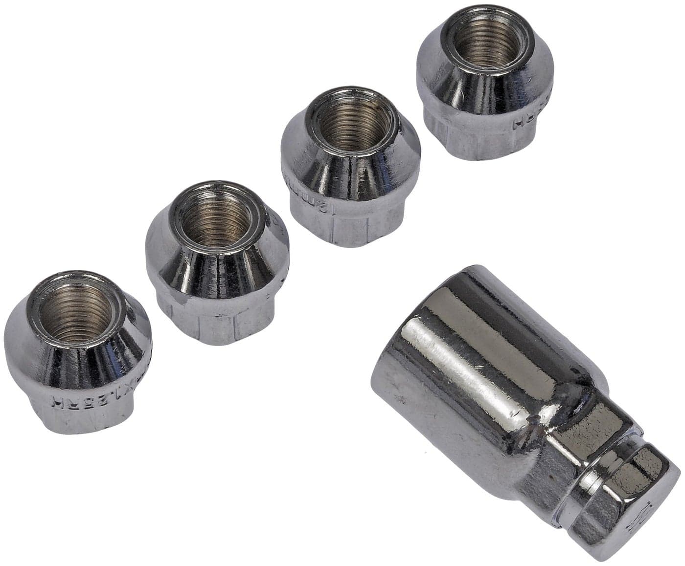 Dorman 711-426 Wheel Nut Lock Chrome Bulge Lock Set M12-1.25 Compatible with Select Nissan Models, 4 Pack