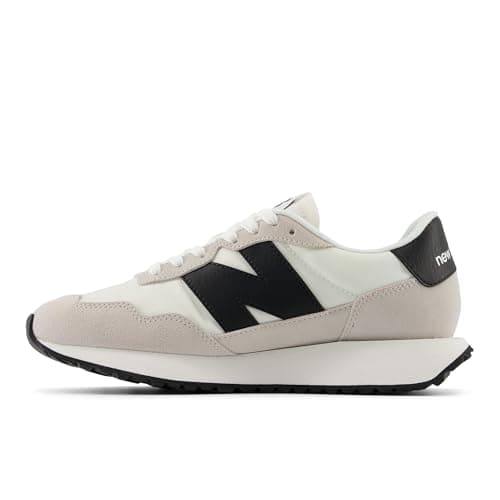 New Balance Women's 237 Sneaker, Sea Salt/Silver Birch/Black, 8 M
